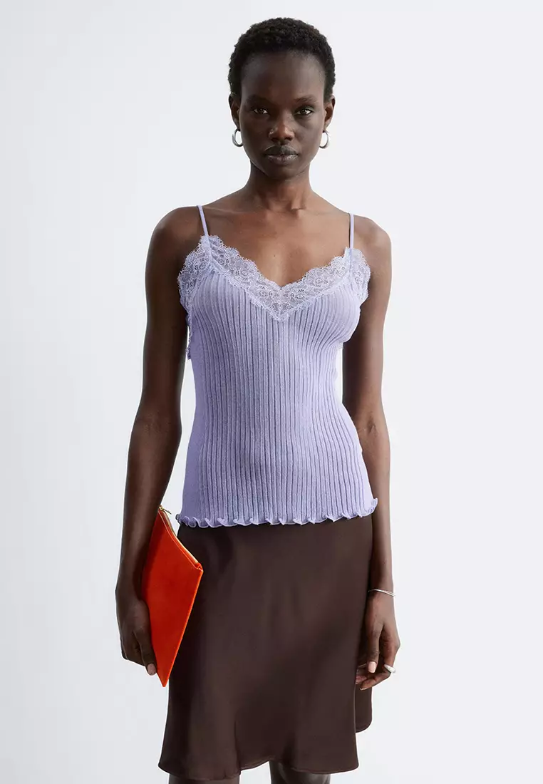 & Other Stories Rib-Knit Lace Camisole 2026 | Buy & Other Stories