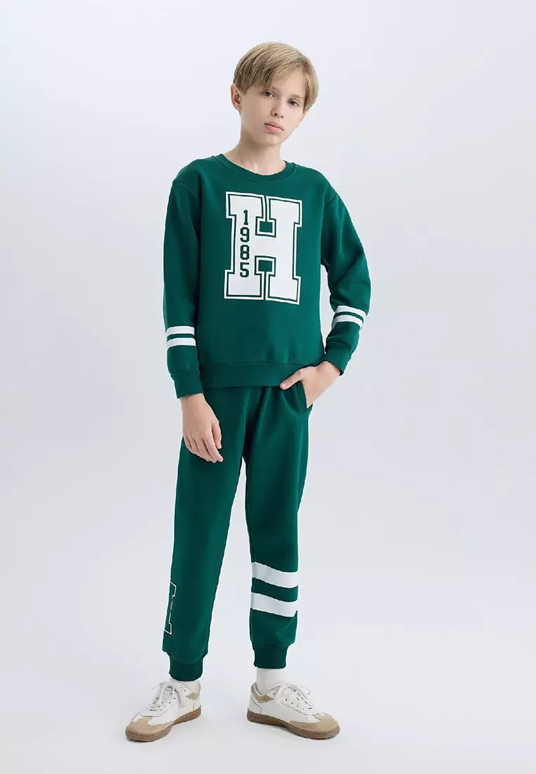 Crew Neck Printed Sweatshirt