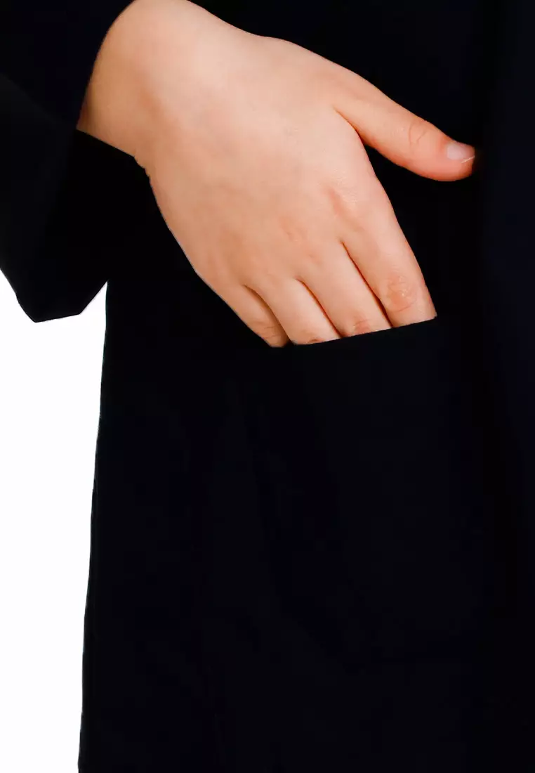 Byford Baju Melayu Raya Baju Johor Teluk Belanga Slim Fit Sedondon Anak Budak - 3925501A-99Black