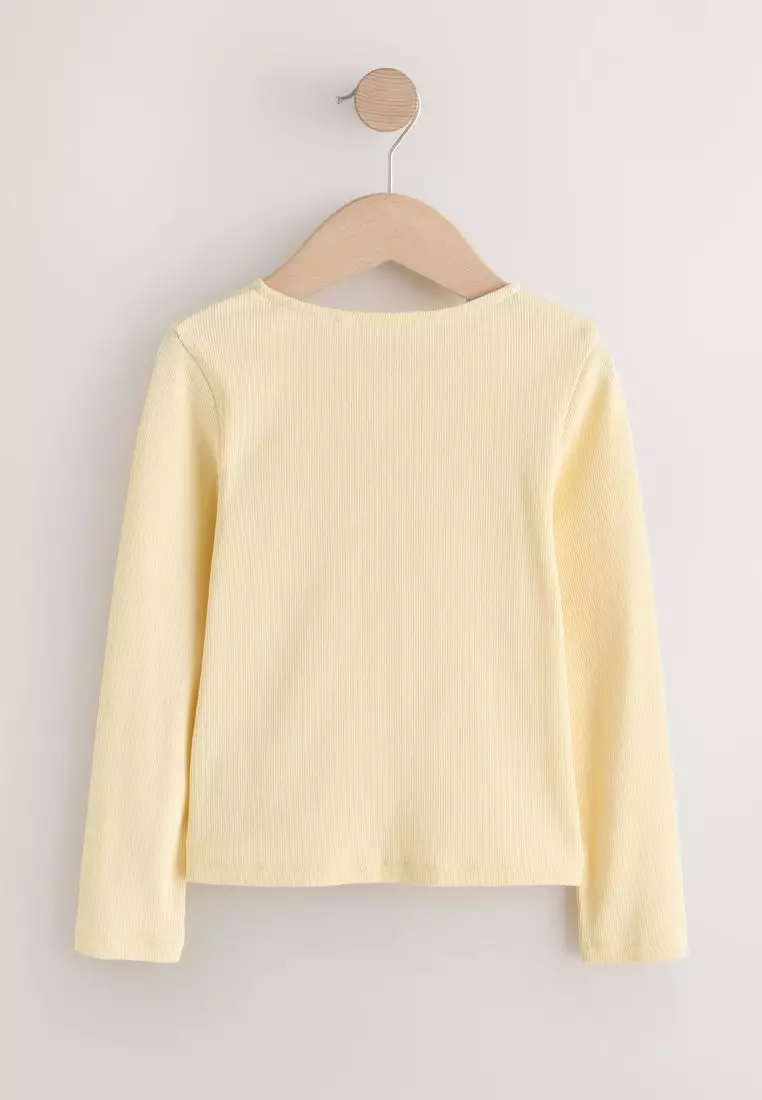 Long Sleeve Ribbed Cardigan