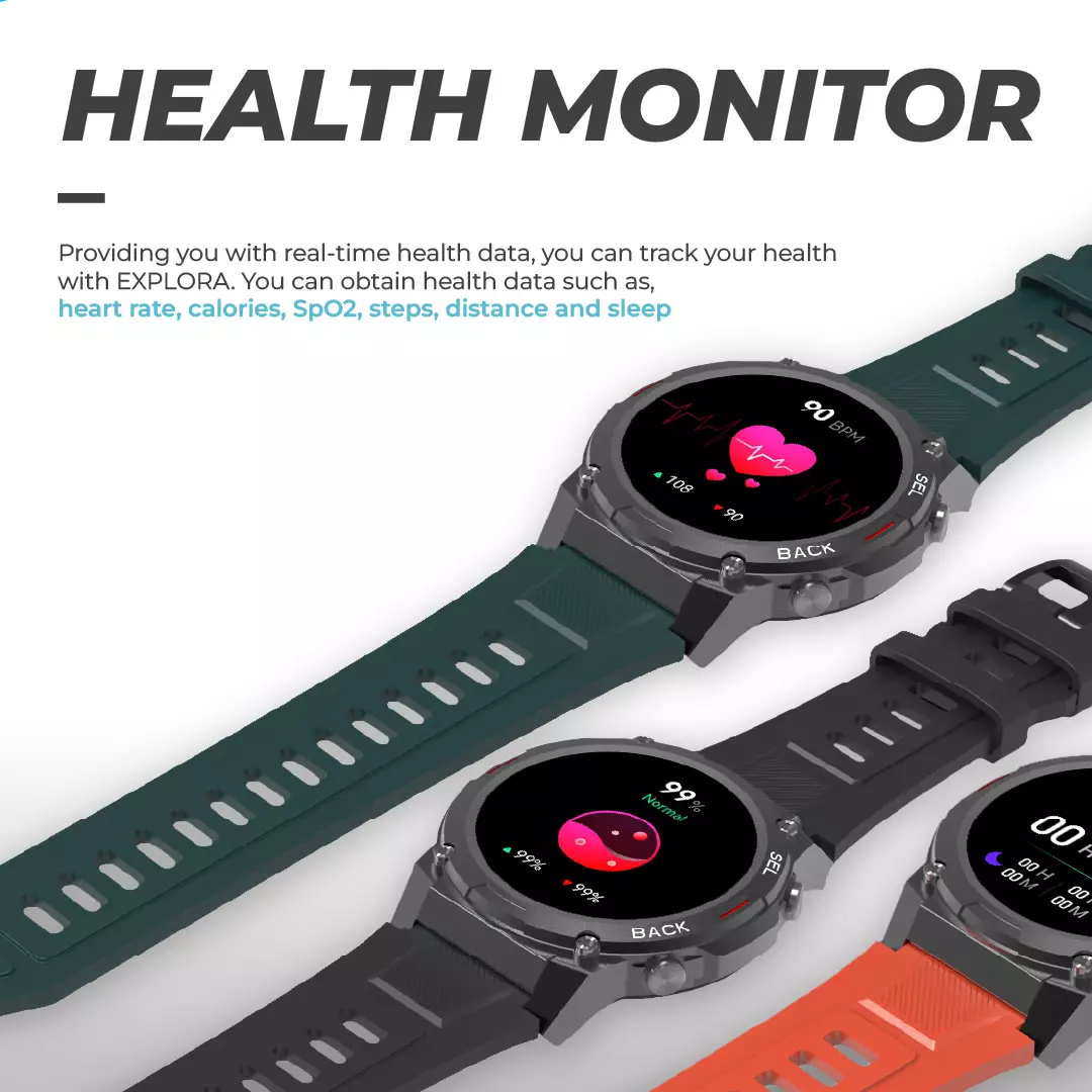 Jam Tangan Digitec Smartwatch EXPLORA Original Garansi Rubber