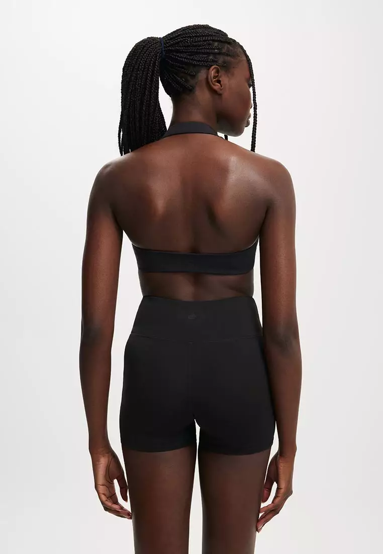 Ultra Soft Scrunch Halter Crop Bra