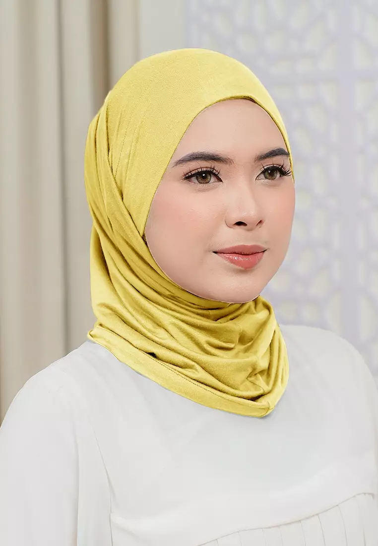 HIJAB INSTAN LUMA - YELLOW