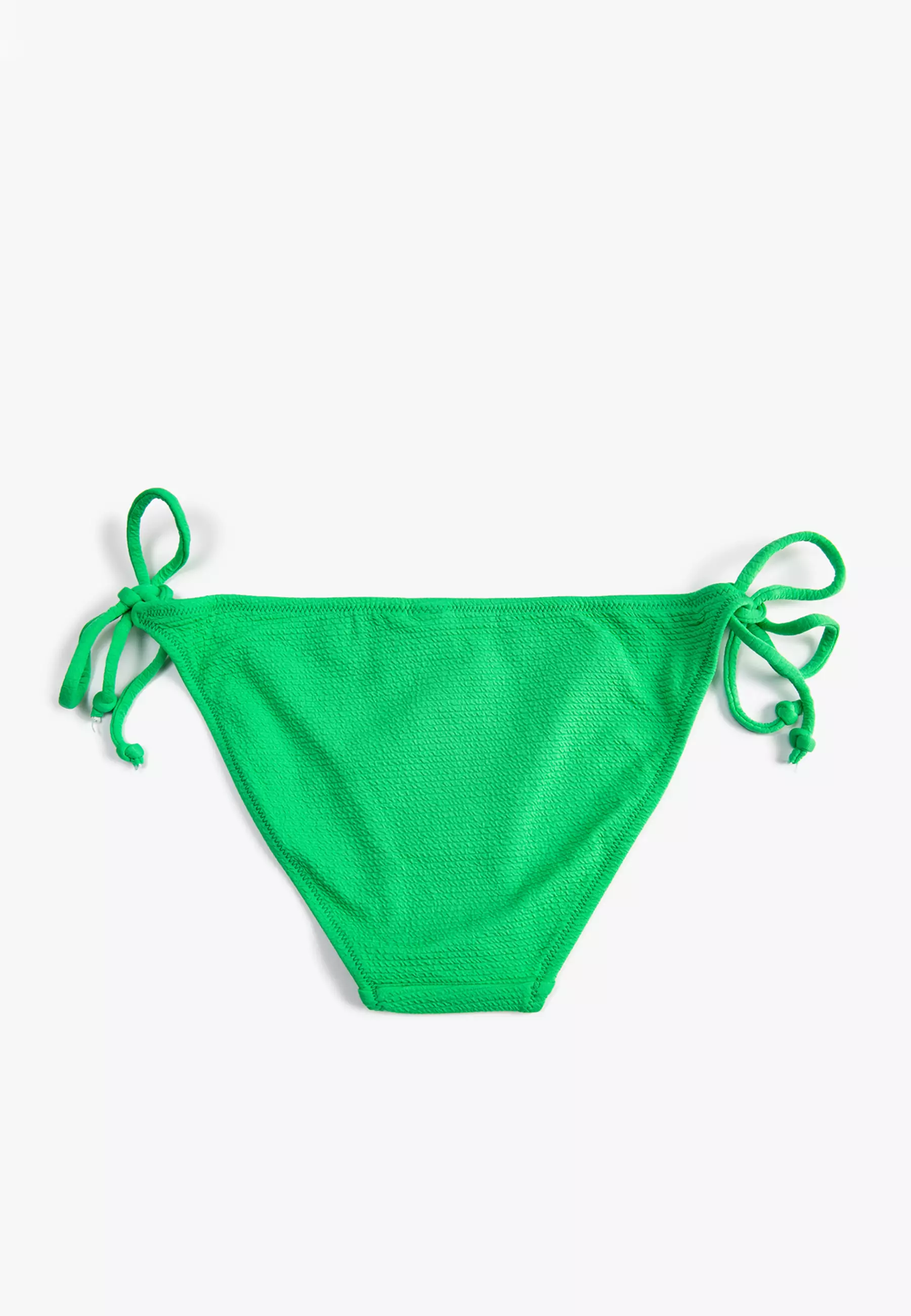 Tie Side Texture Brazilian Bikini Bottom