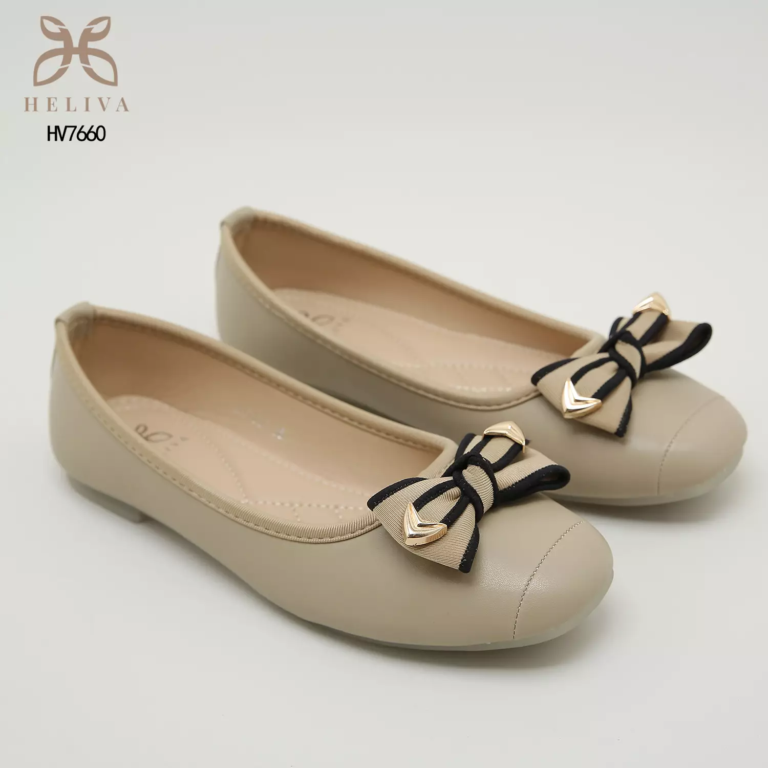 Heliva Zola Sepatu Loafers Slip On Aksesoris Pita Sol 1cm HV7660