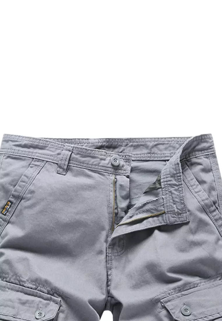Men's gray cargo discount shorts