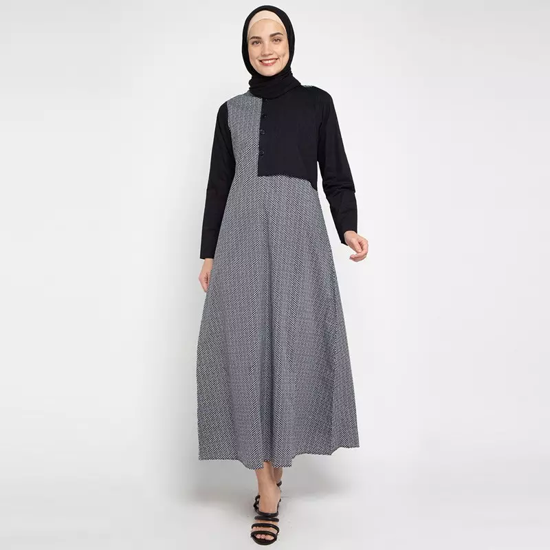 Delia Maxi Dress In Black Print