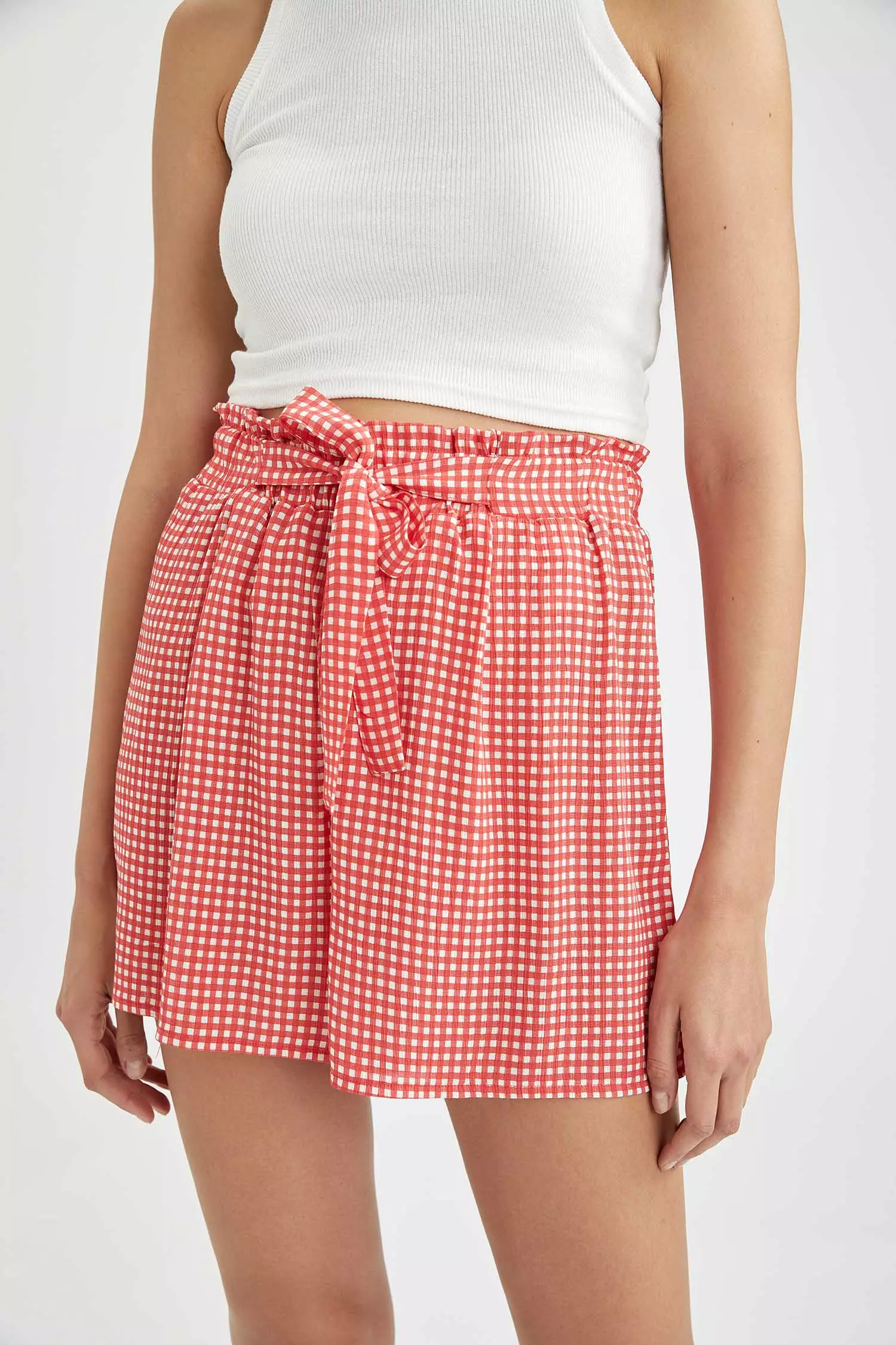 Red gingham outlet shorts