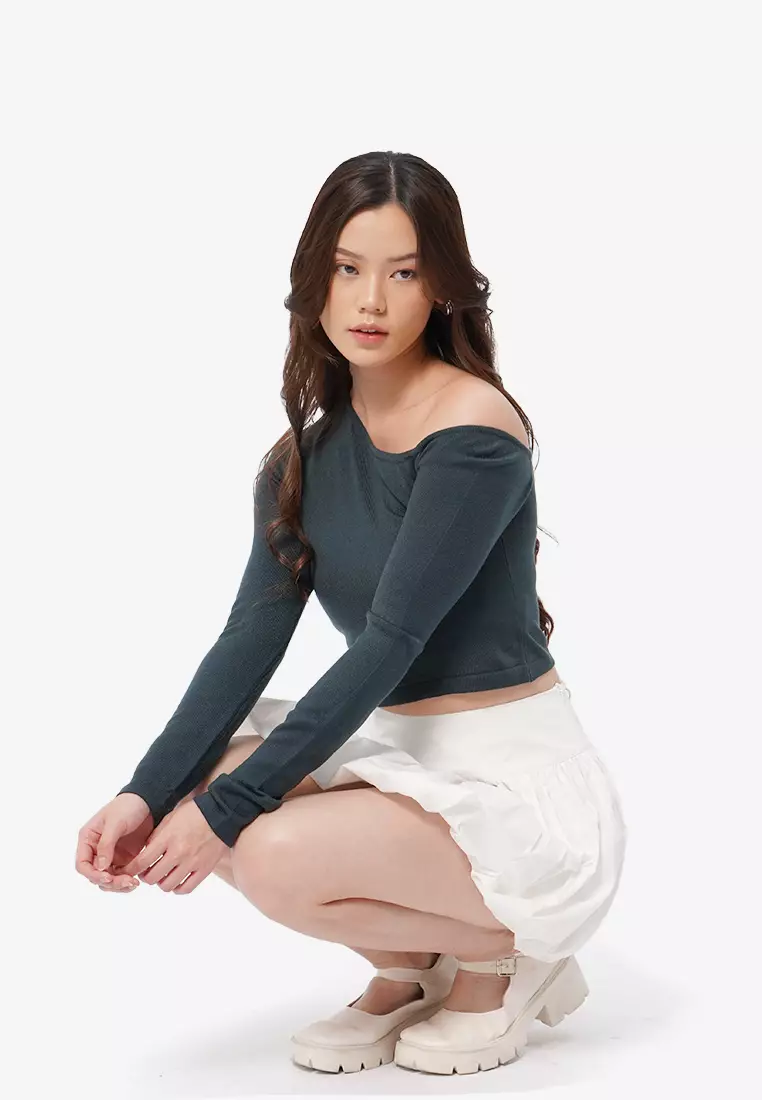 Asymmetric Long Sleeve Top