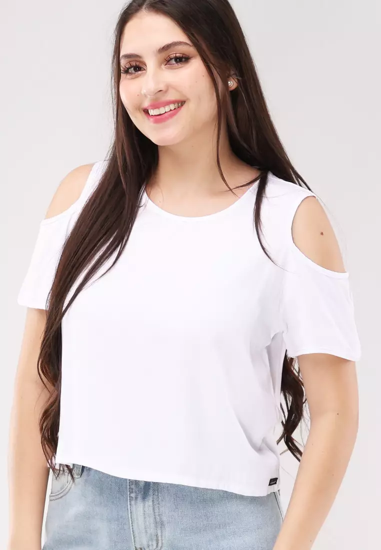Single Twill Woven Short Sleeves Blouse