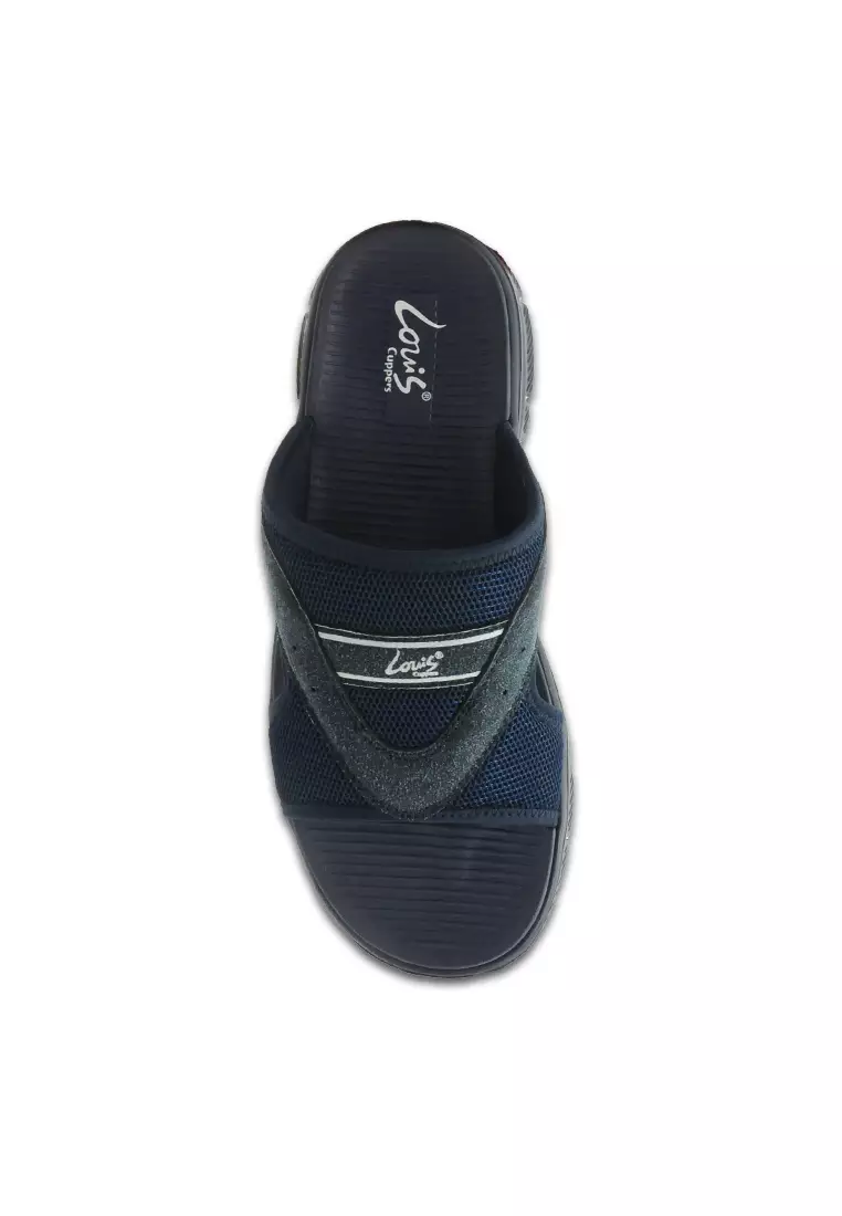 Louis Paneled Flat Sandals