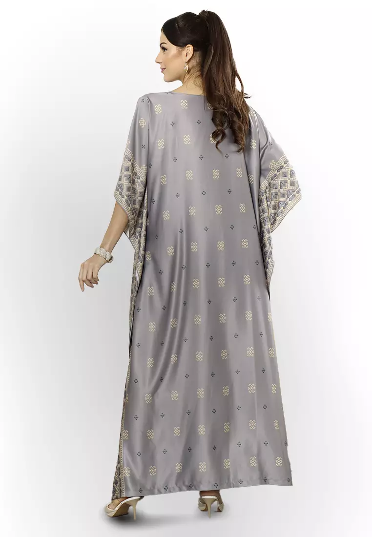 Kanzi Exclusive Short Sleeve Songket Kaftan