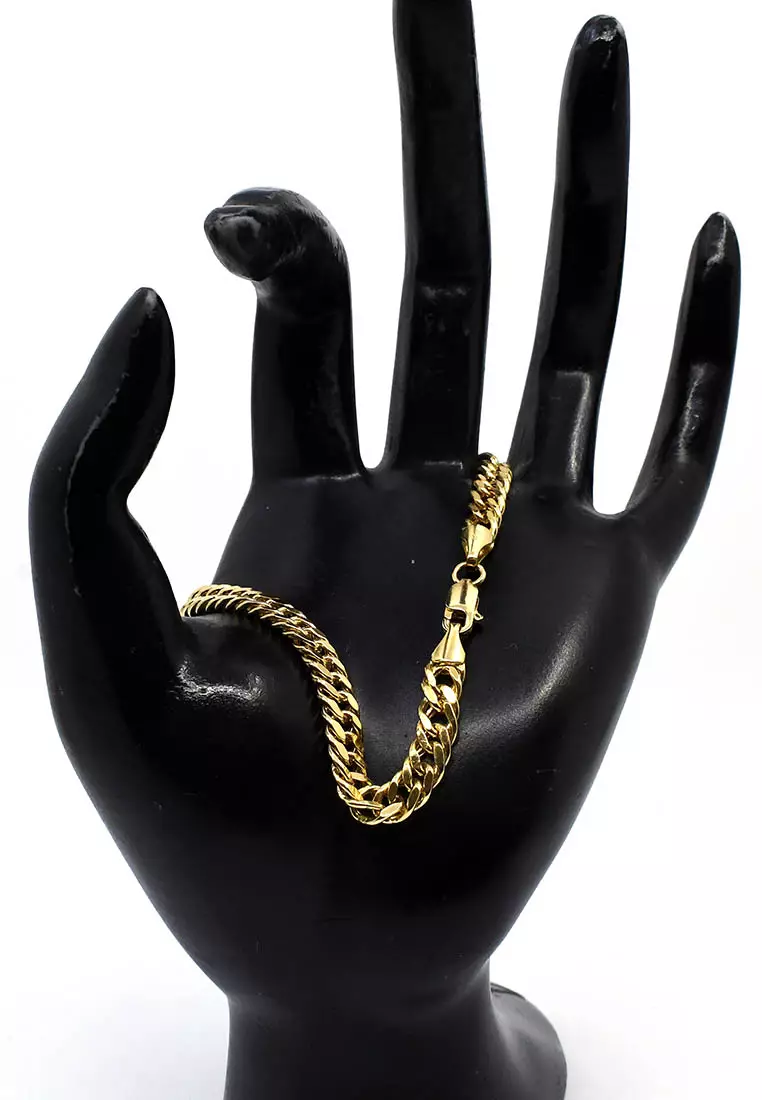 18K Italian Made Yellow Gold Bracelet