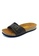 SoleSimple black Seville - Black Casual Soft Footbed Flat Slippers F2F6ESHD23E506GS_2