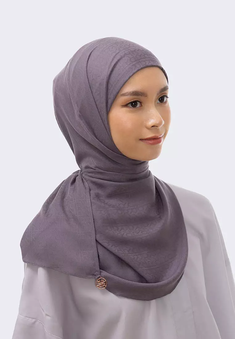 Ria Miranda Grey Kayra Instant Hijab