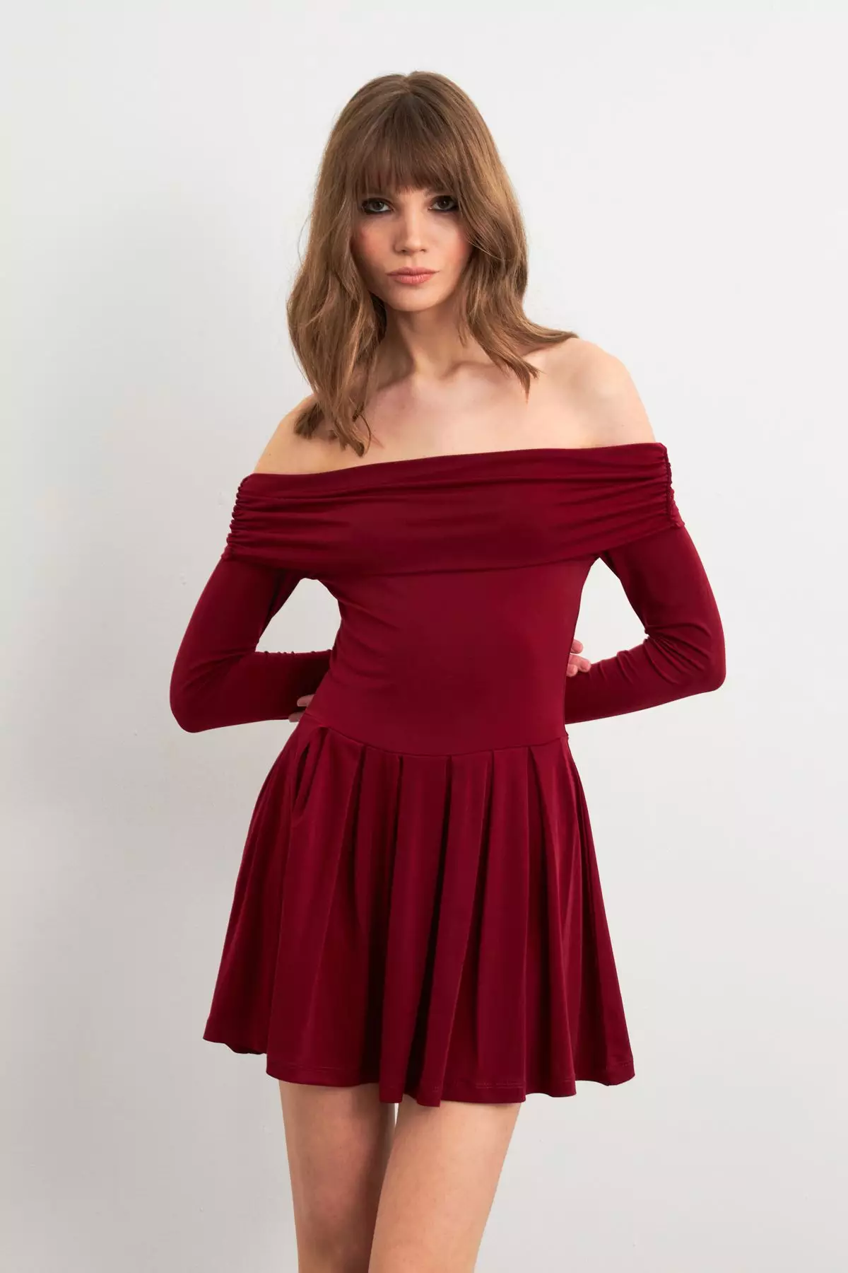 Madonna Collar Midi Dress