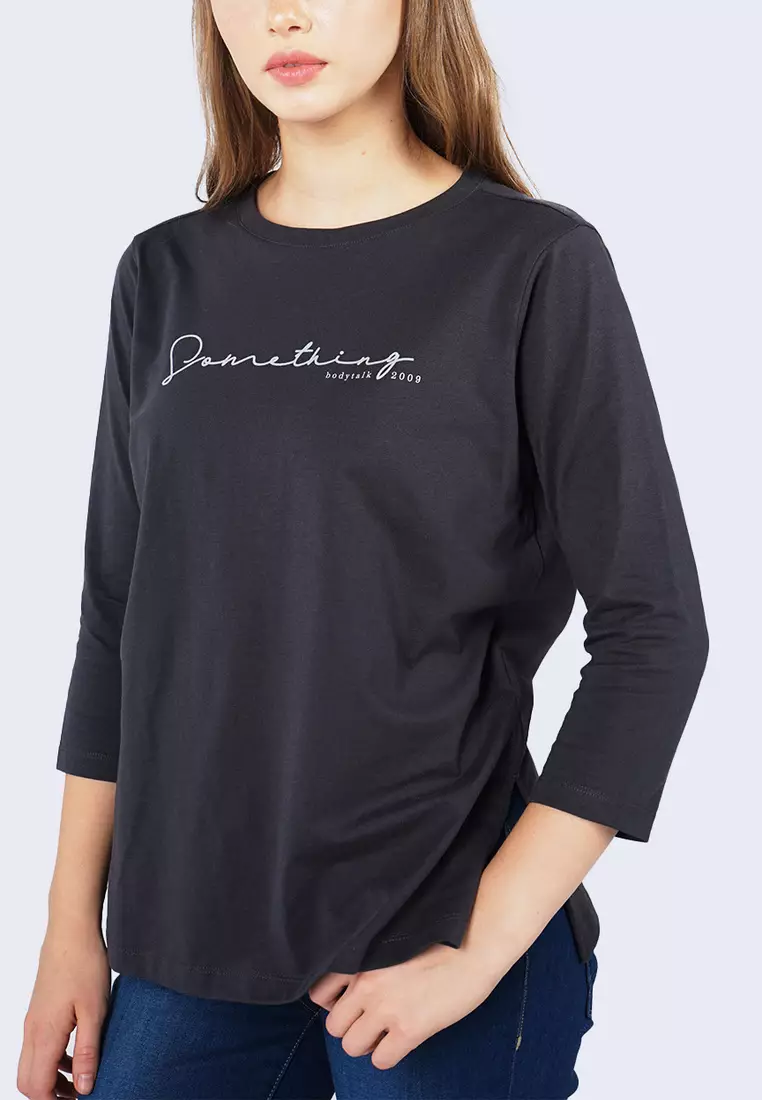 Kaos Wanita Caia Dark Grey