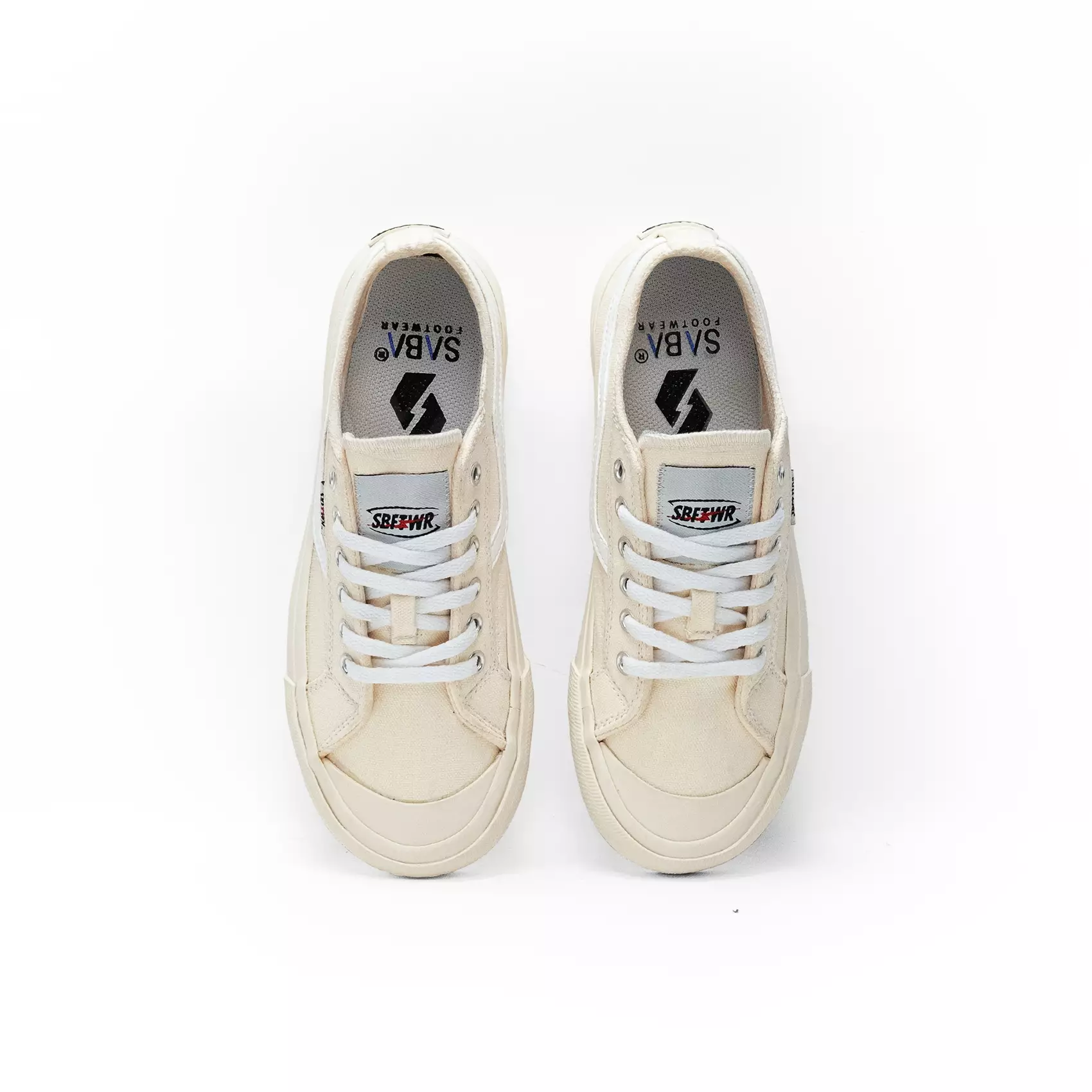 SABA Veloz Low Krem - Sepatu Sneakers Casual Pria Wanita