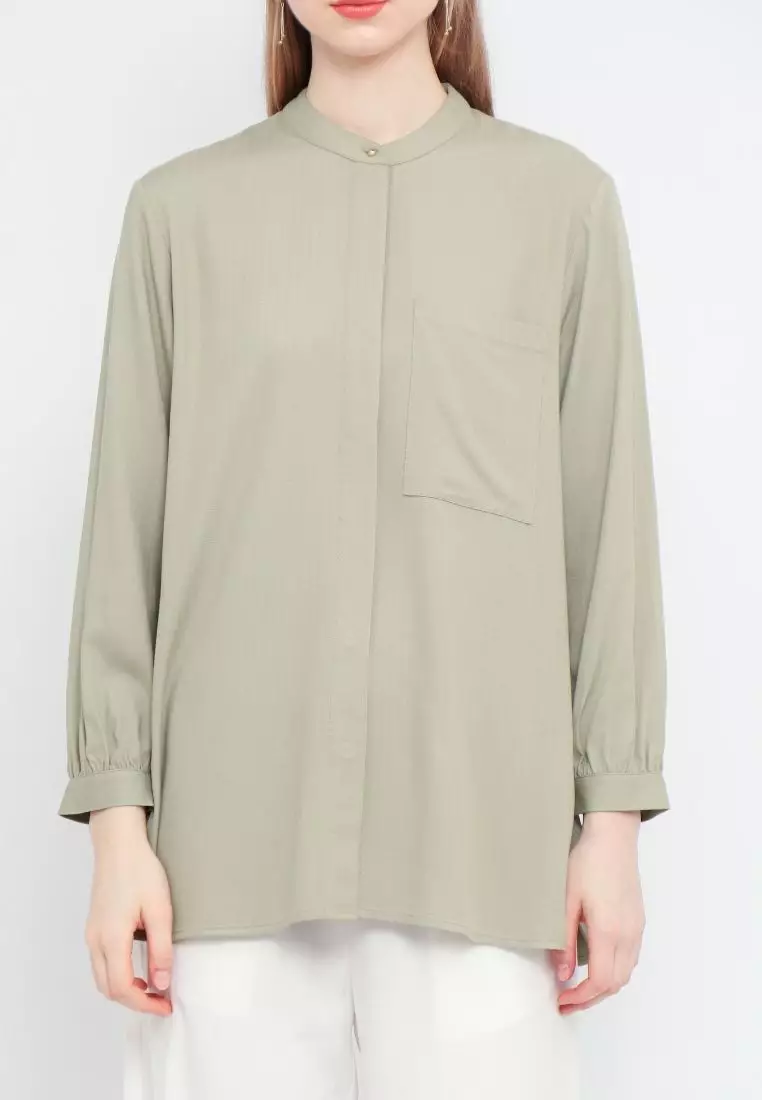 Urban Exchange Yoshi Sage Green Shirt