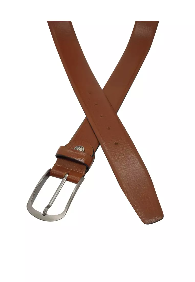 Formal Leather Mens Belt - Business Belt Brown - Gallan