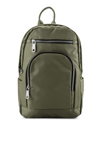 NUVEAU Lightweight Fashion Nylon Backpack,zalora開箱 包, 包