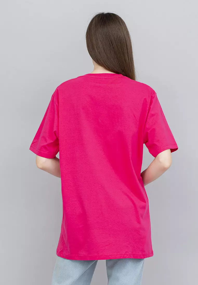 Houseofcuff T-shirt Kaos Polos Pendek Pink Fanta Wanita Size S-4XL