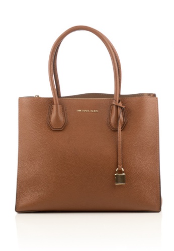 Buy Michael Kors Preloved Brown Pebbled Leather Tote Bag Online Zalora Singapore