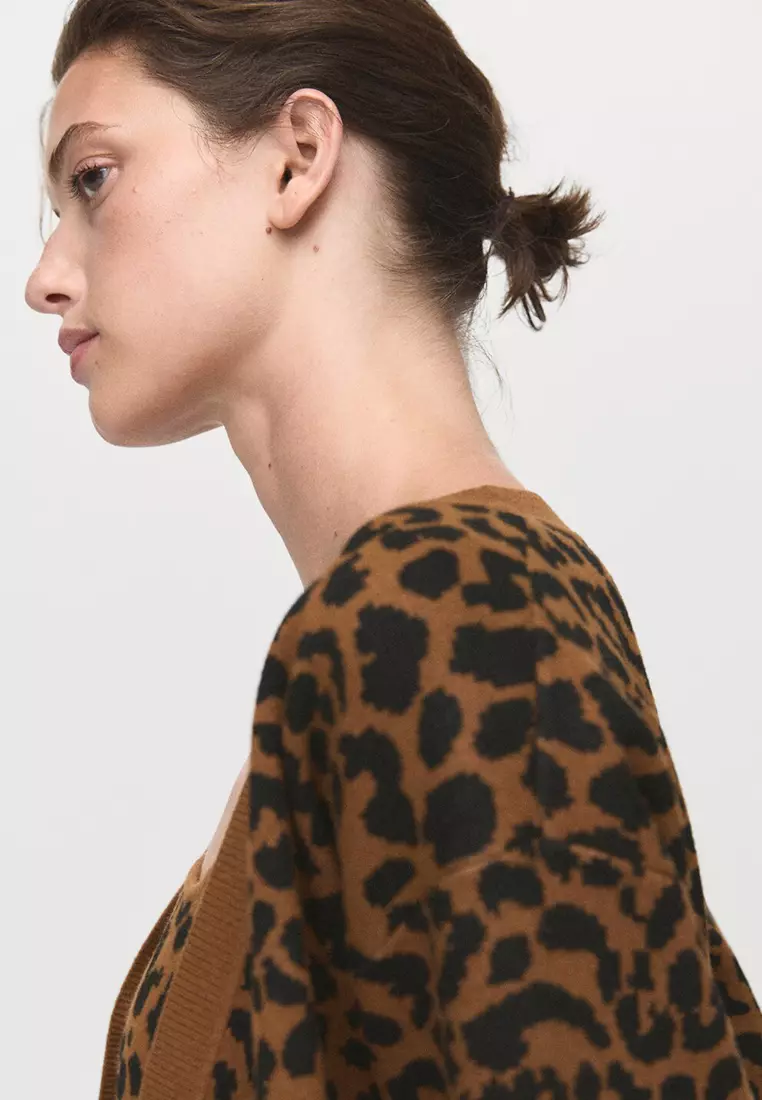 Leopard Knit Cardigan