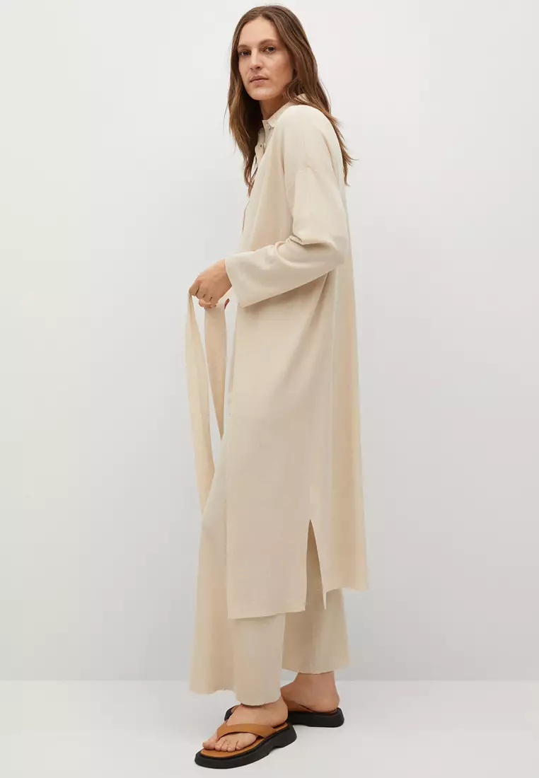 Knitted Cardigan With Belt