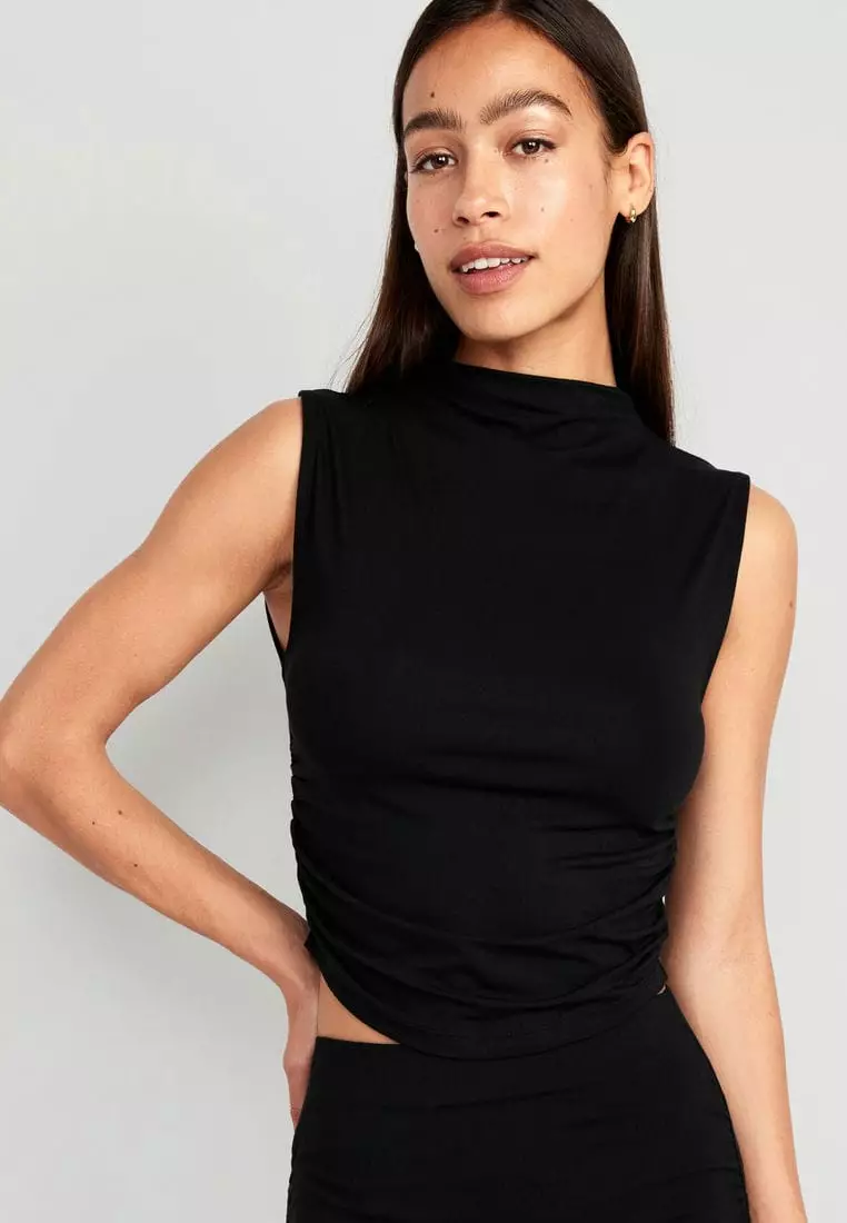 Buy Old Navy Fitted Mock-Neck Cropped Top for Women 2025 Online