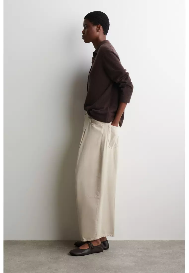 TWINE BARREL-LEG JEANS