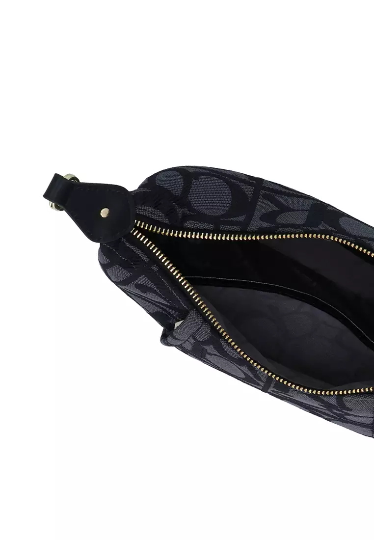 Carlo GEO Jacquard Luna Bag - Black
