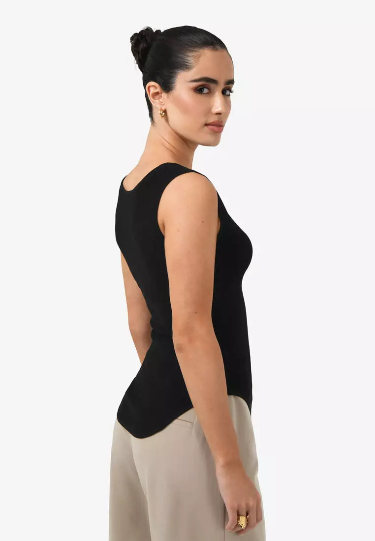 Noemi Split Neck Tank