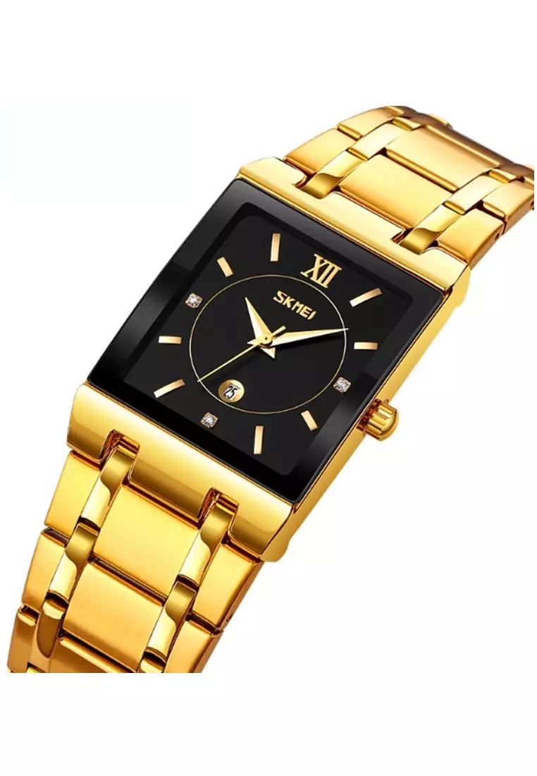 Jam Tangan Analog Pria Waterproof Strap Tali Material Stainless Steel BL69 ORIGINAL