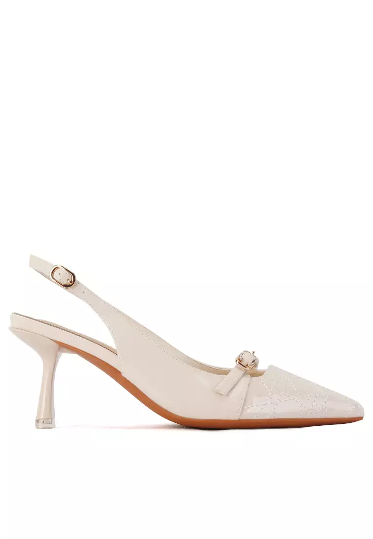 White patent high heels sale