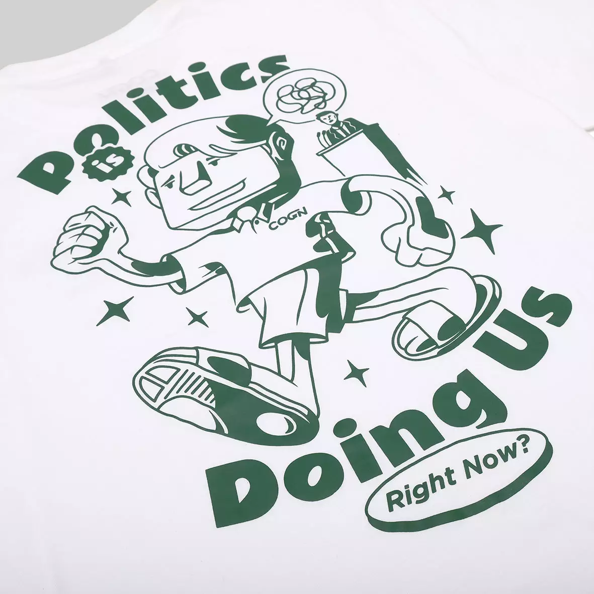 Cogen Kaos Tshirt Putih T Shirt White Basic - Doing Us Right Now