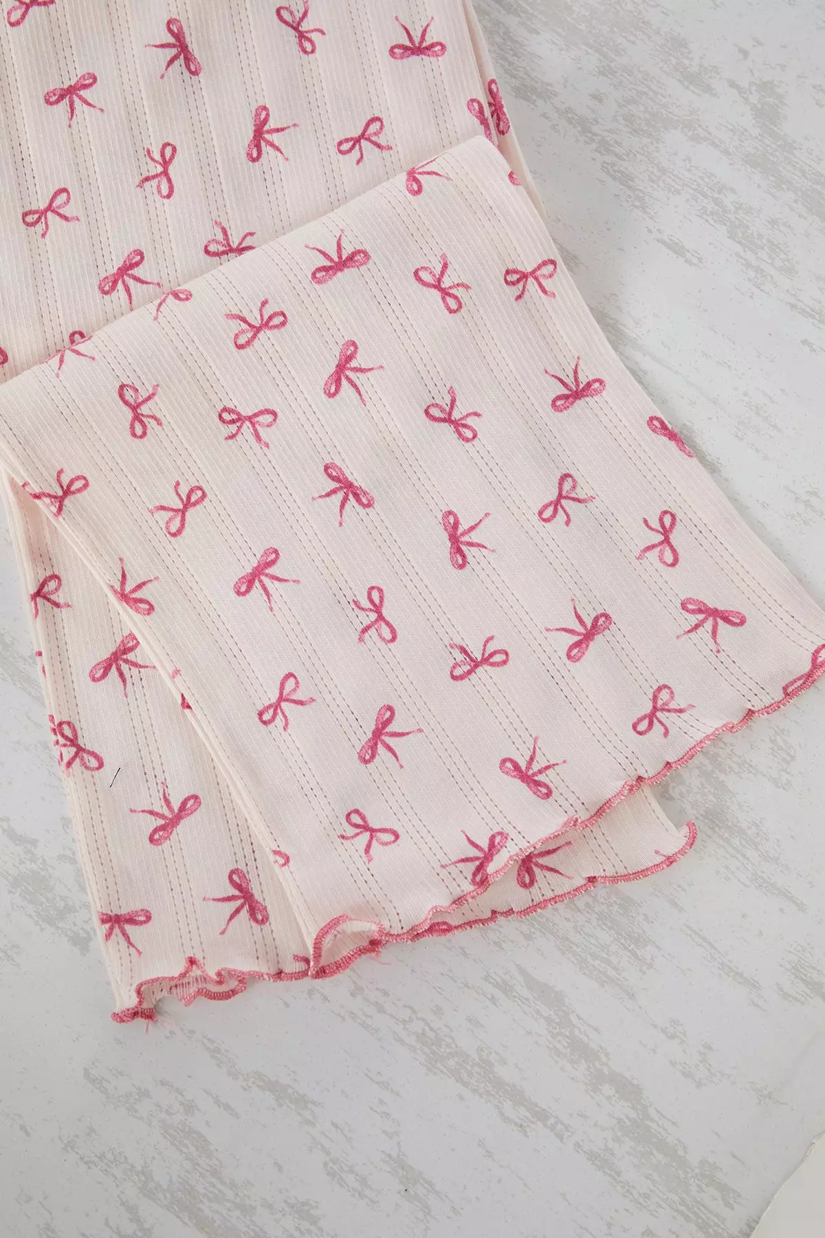 Ribbon print Pyjamas Set