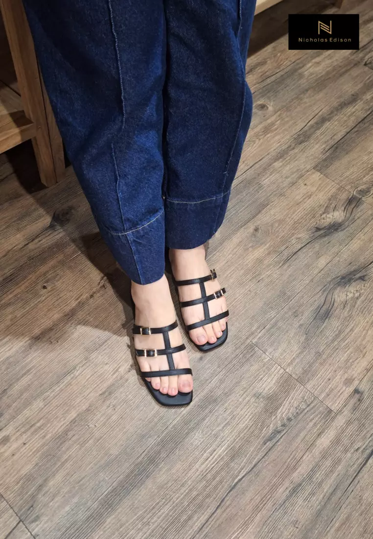Nicholas Edison Sandal Hope Black