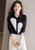 Halo black and white Heart Pattern Shirt 653C5AAE2EE55EGS_6