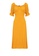 DEITY yellow Cotton Puff Sleeves Vintage Dress 05B75AA4088939GS_5
