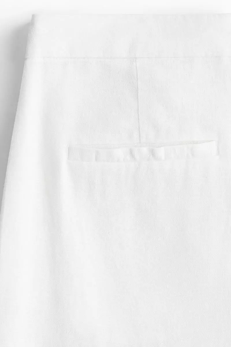 Tailored linen-blend trousers
