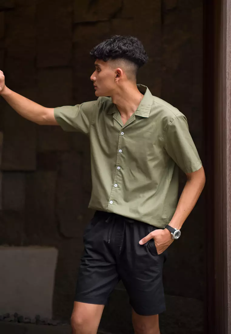 Celana Pendek Cotton Board Shorts OXCON Relax Pants Black