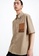 URBAN REVIVO 米褐色 Patch Pocket Short Sleeves Shirt 3AC4DAA8137D76GS_3