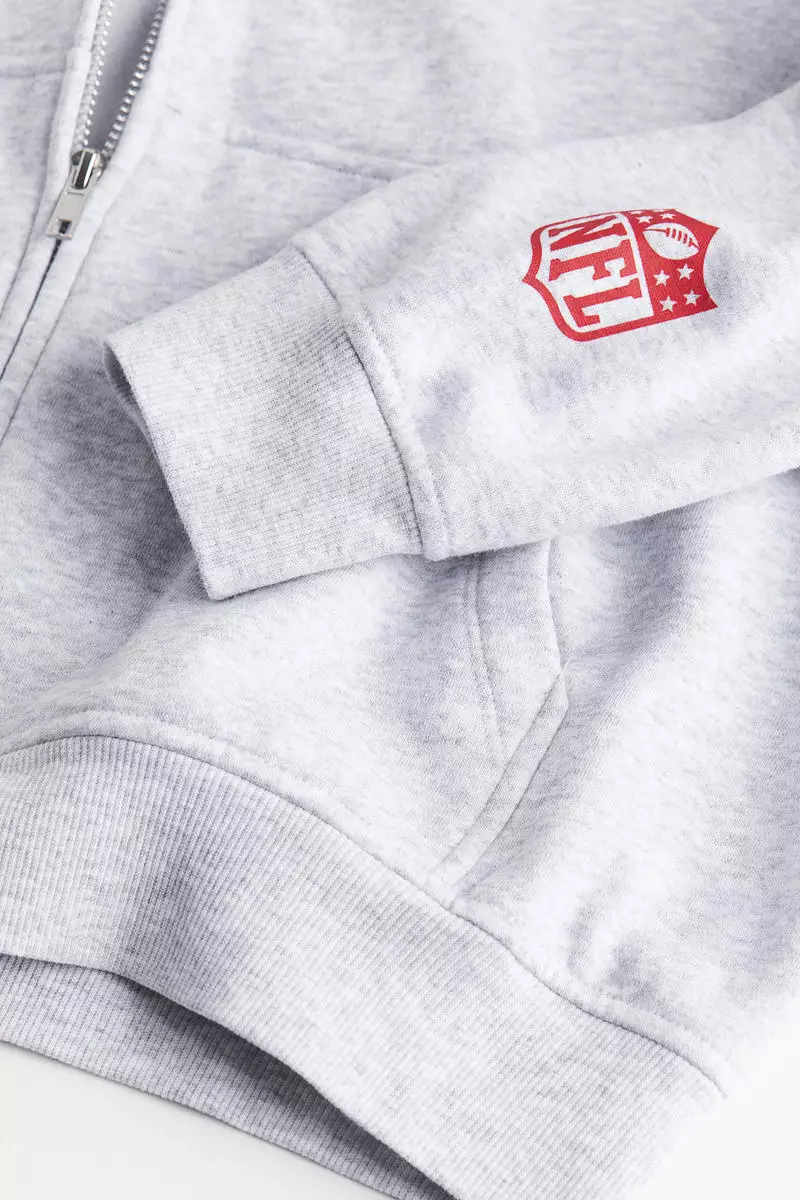 Buy H&M Oversized printed zipthrough hoodie Online ZALORA Malaysia