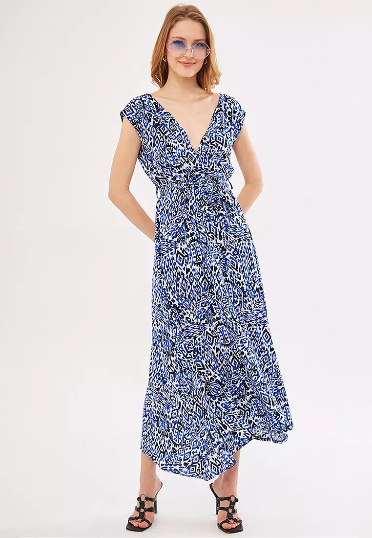 Waist Tie Wrap Dress