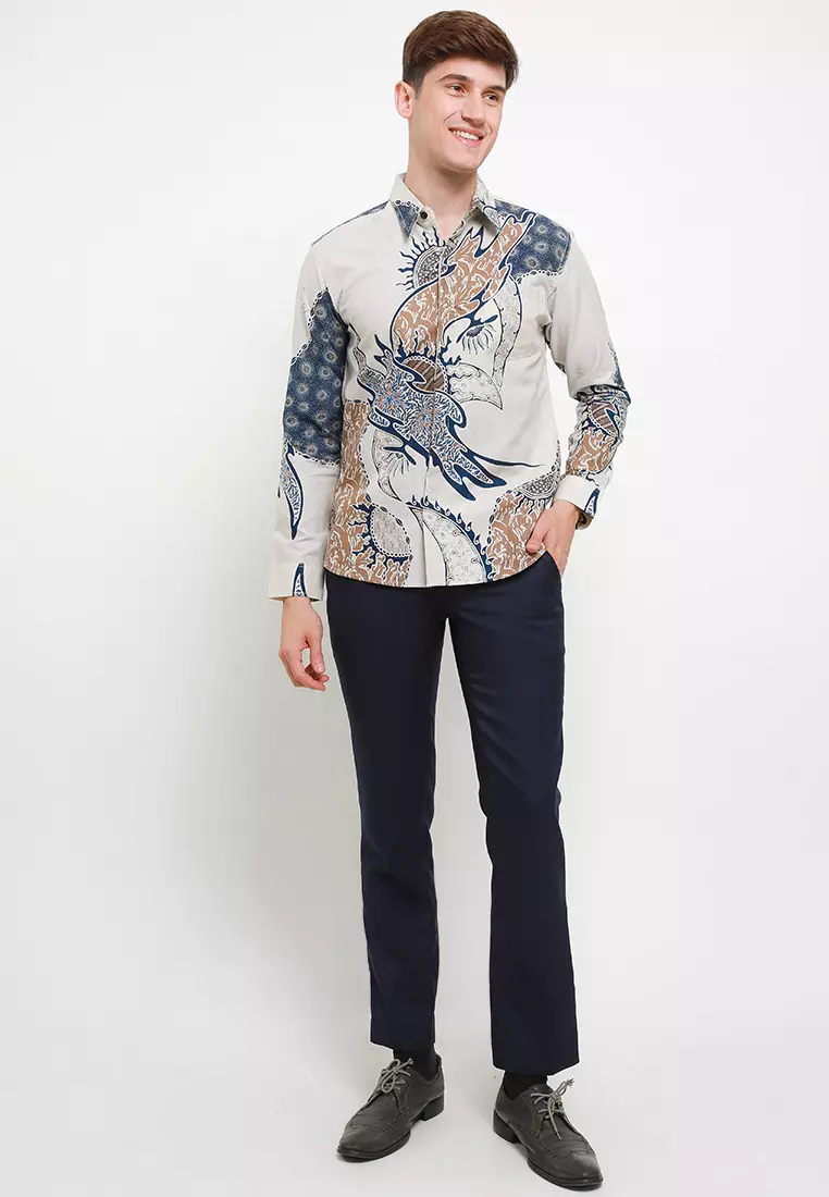 BATIK TALENTA EXCLUSIVE Lengan panjang slimfiT GELOMBANGB AIR