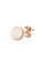 Aquae Jewels Earrings My BirthStone, 18K Gold - Rose Gold,Opal A71F4AC7B57BF5GS_3