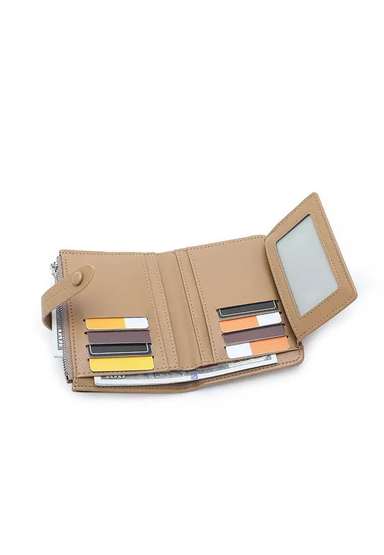 Women's Short Wallet / Purse - Apricot