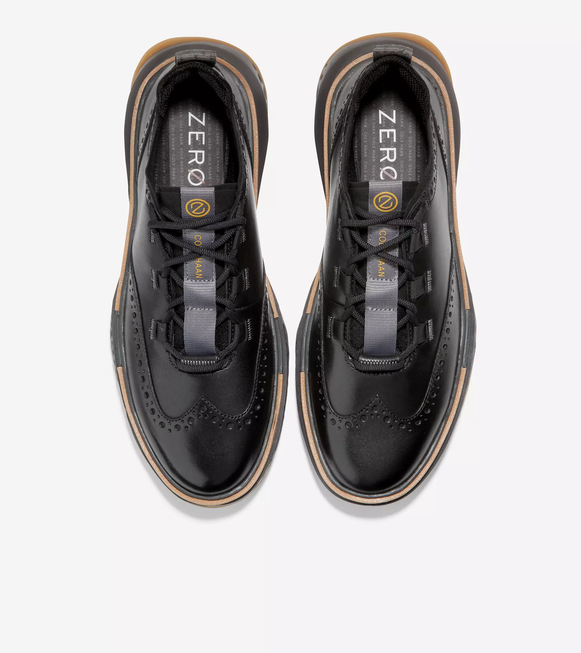 Cole Haan Male Cole Haan 5.Zer酶grand Wingtip Oxford - Sandal Pria(Hitam)