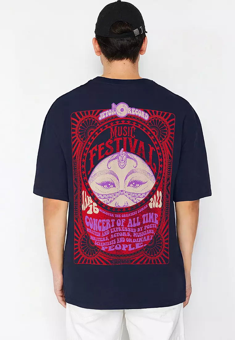 Ethnic Short Oversized T-Shirt